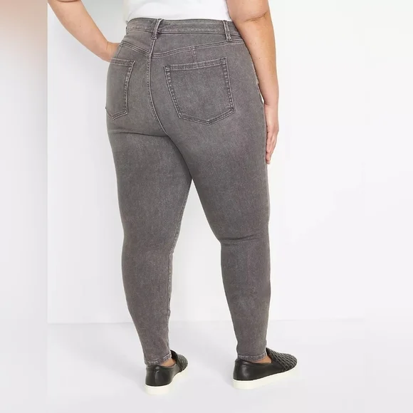 Lane Bryant highrise skinny gray Jeans sz 18 WJ164 - Picture 3 of 8